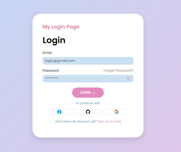 Projeto Login